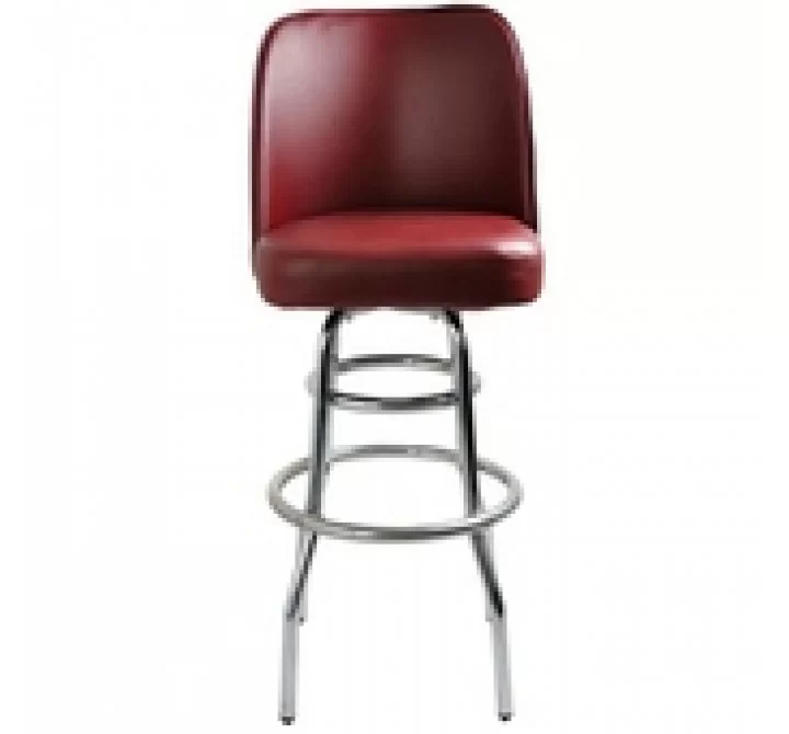 H&D Seating Heavy Duty 1.2'' Diameter Chrome Plated Base w/ Double Ring (Swivel)  