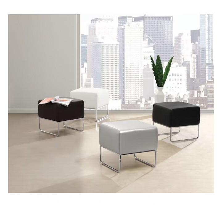 Zuo Modern Plush Ottoman - Liestyle