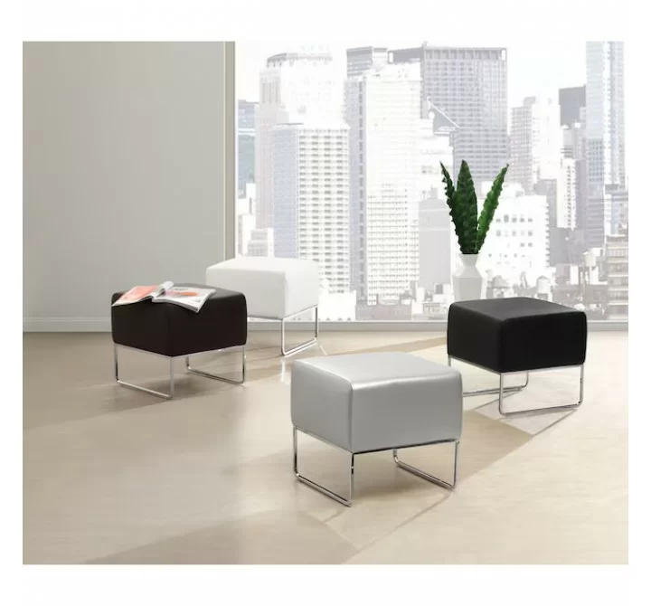 Zuo Modern Plush Ottoman - Liestyle