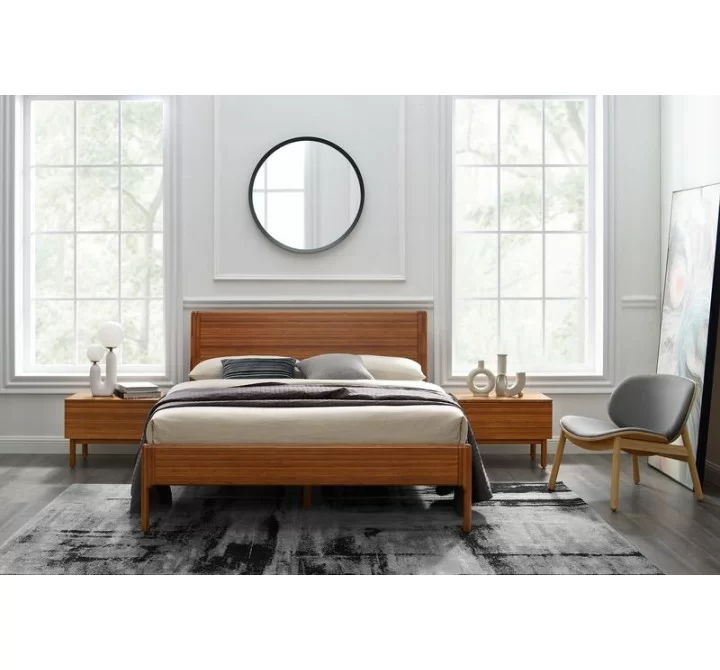 Greenington Ventura Queen / King Platform Bed Amber - Lifestyle