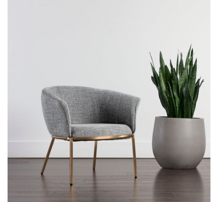Sunpan Nadine Lounge Chair Chacha Grey - Lifestyle
