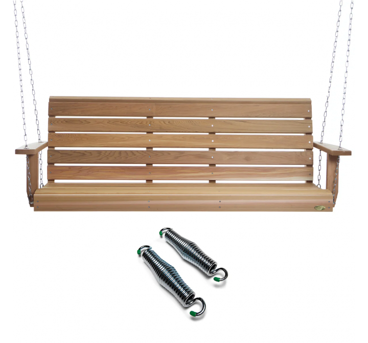 5-ft Porch Swing with Comfort Swing Springs - 1