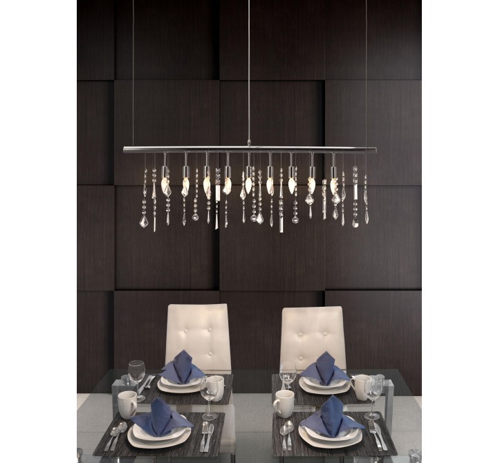 Zuo Modern Shooting Stars Ceiling Lamp Chrome - Lifestyle