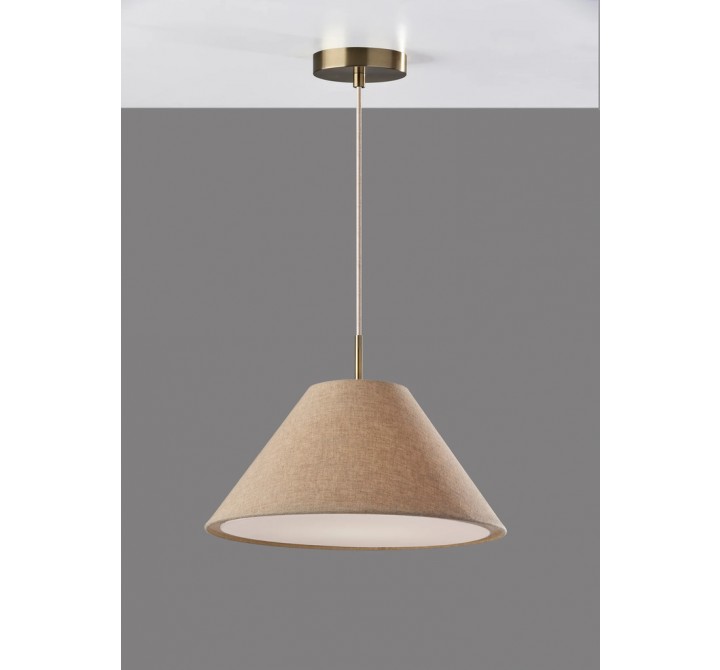 Adesso Hadley Pendant Brown