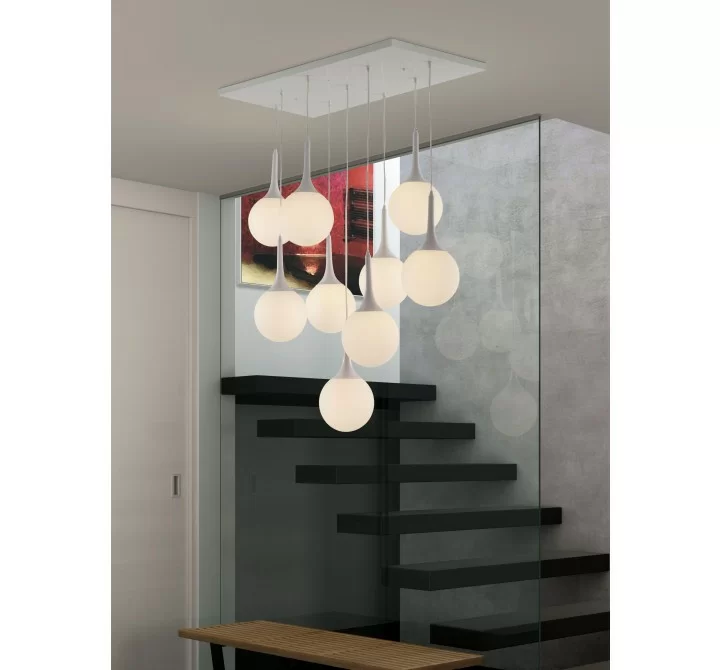 Zuo Modern Epsilon Ceiling Lamp White - Lifestyle