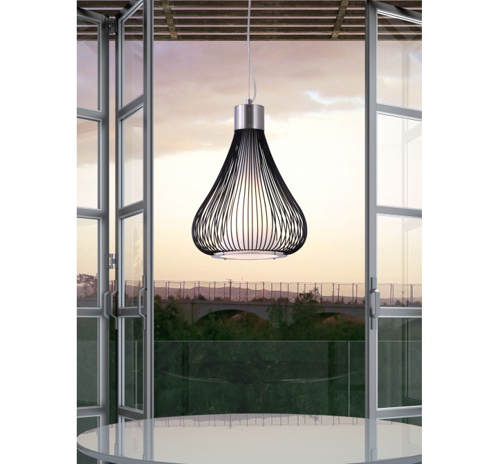 Zuo Modern Interstellar Ceiling Lamp Black - Lifestyle