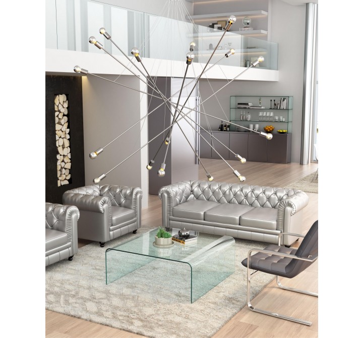 Zuo Modern Belief Ceiling Lamp Chrome - Lifestyle
