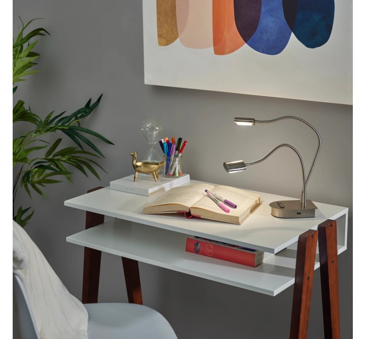 Adesso Eternity LED 2 Arm Desk Lamp With Smart Switch