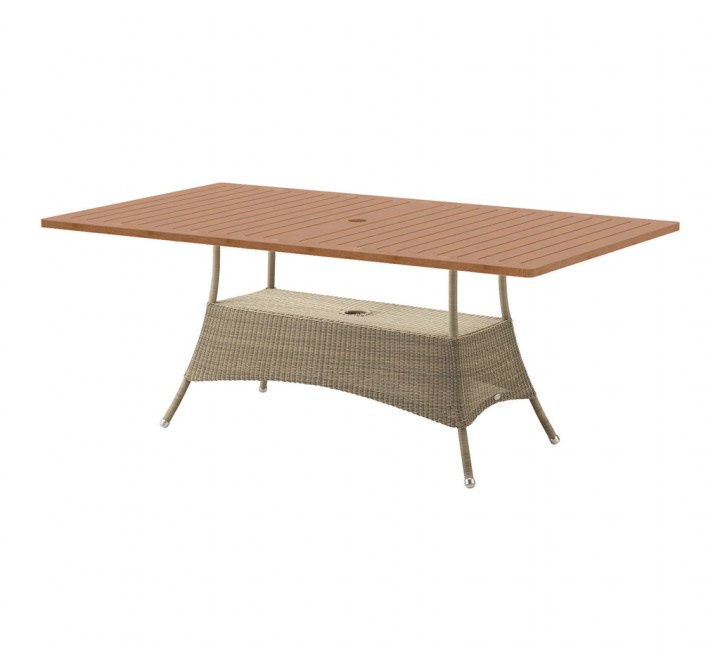 Cane-Line Lansing Dining Table Base Large Taupe