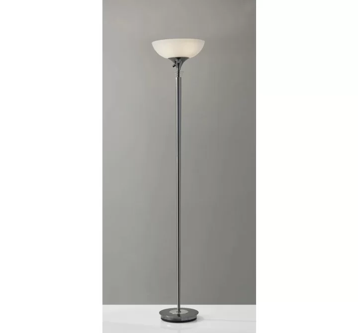 Adesso Metropolis 300W Torchiere Black