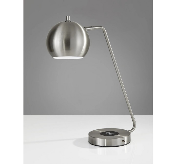 Adesso Emerson Adesso Charge Desk Lamp Steel