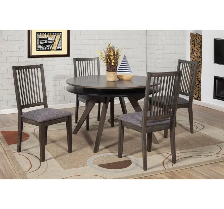 Alpine FurnitureLennox Round Dining Table, Dark Tobacco - Lifestyle