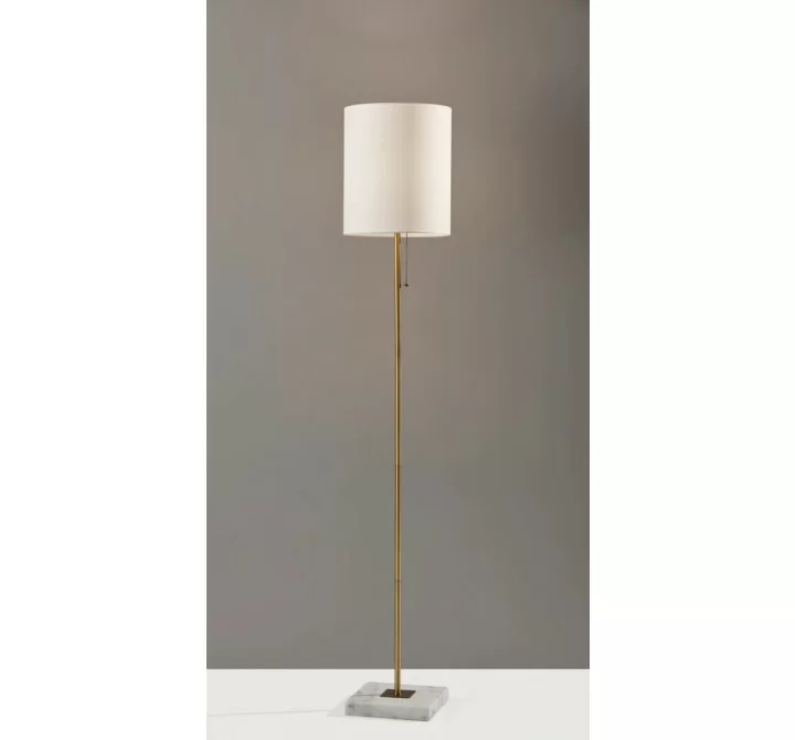 Adesso Fiona Floor Lamp Brass