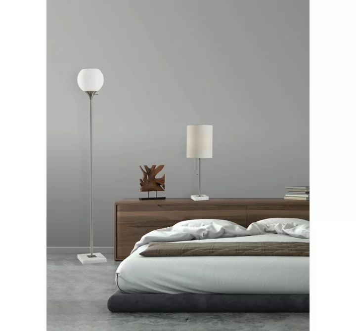 Adesso Fiona Torchiere Steel