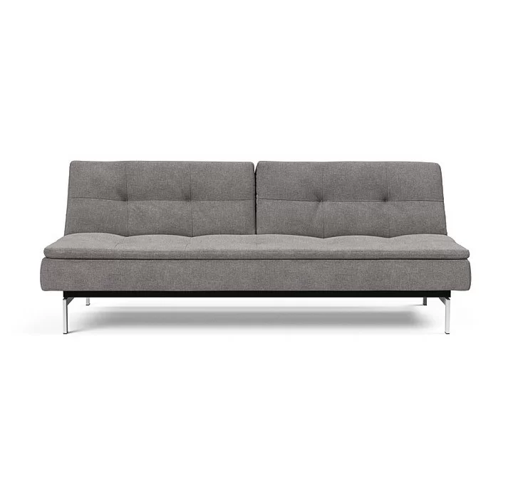  Innovation Living Dublexo Stainless Steel Sofa Bed - Mixed Dance Grey - Front 