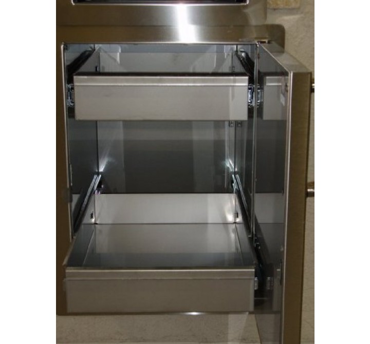 Fire Magic Single Door w/ Dual Drawers