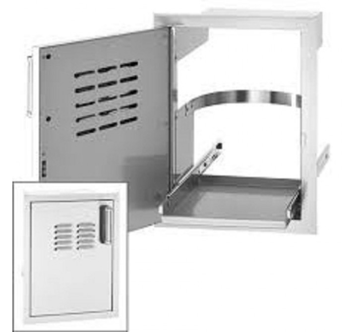 Fire Magic Single Access Door w/ Tank Tray and Louvers