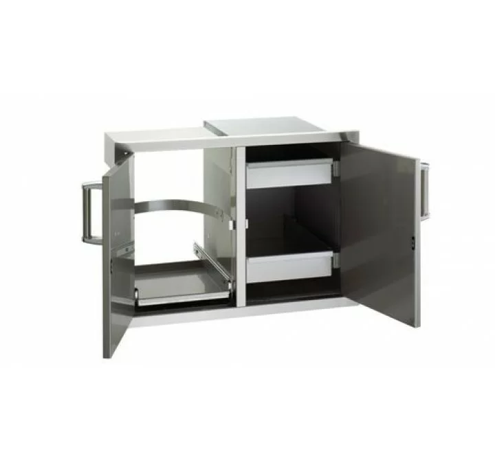 Fire Magic Double Access Door with Double Drawers and Tank Tray