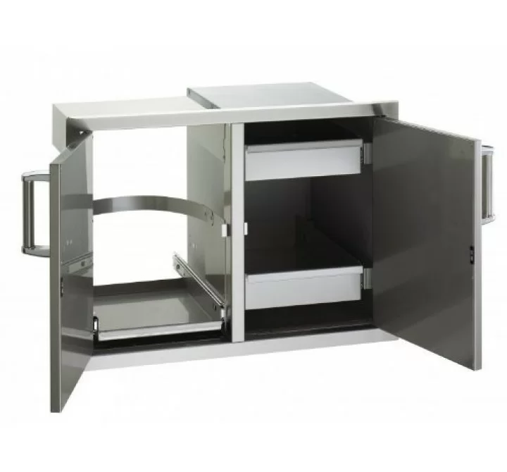 Fire Magic Double Door with Dual Drawers & Trash Tray