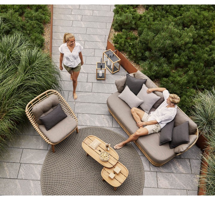 Cane-Line Basket 2-Seater Sofa Natural Top