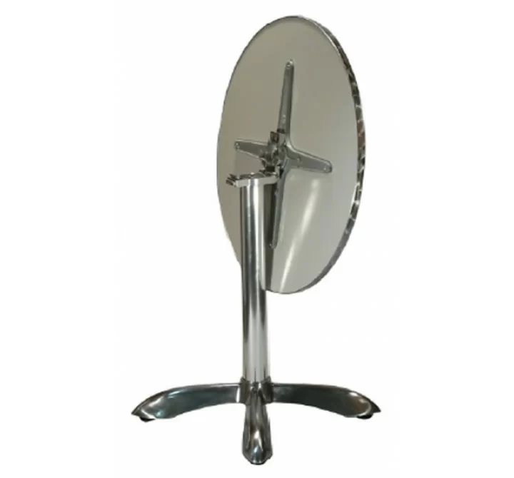 H&D Seating 23.5" Round Aluminum Folding Patio Table