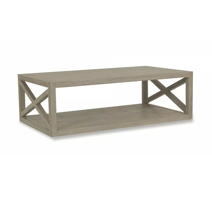 X Coffee Table in Coastal Teak