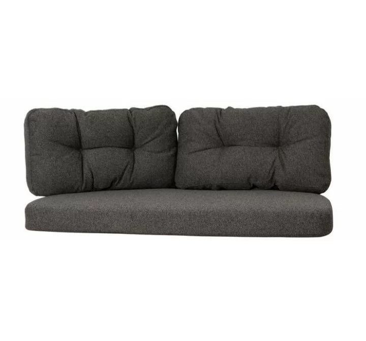 Cane-Line Ocean Large 2-Seater Sofa Cushion Set Dark Grey