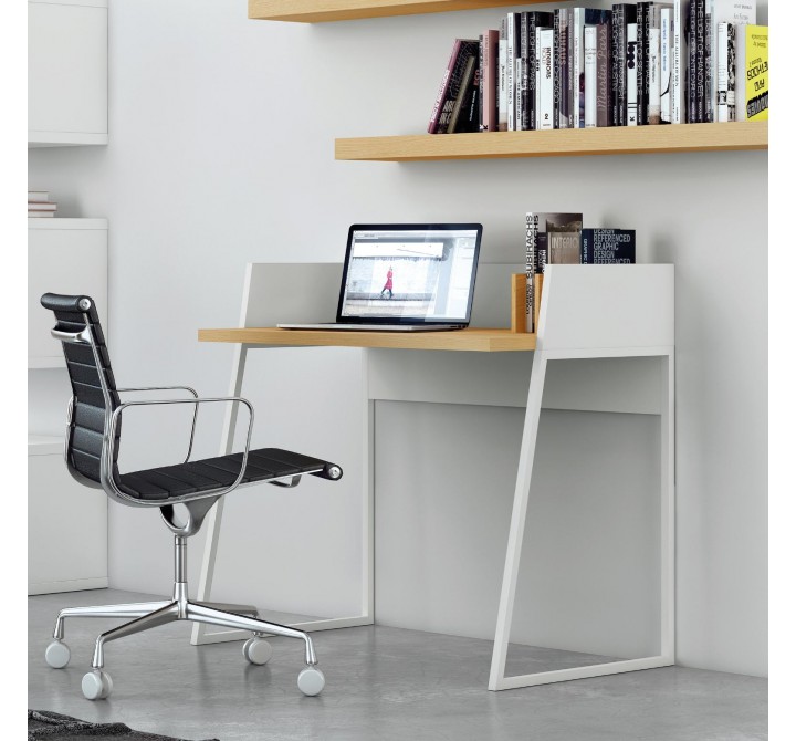 TemaHome Volga Desk in Oak & Pure White - Lifestyle