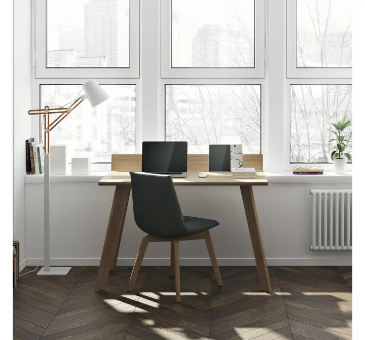 TemaHome Loft Desk in Oak & Pure Black - Lifestyle