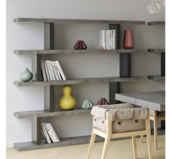 TemaHome Step High in Concrete Look & Pure Black - Lifestyle