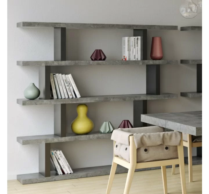 TemaHome Step High in Concrete Look & Pure Black - Lifestyle
