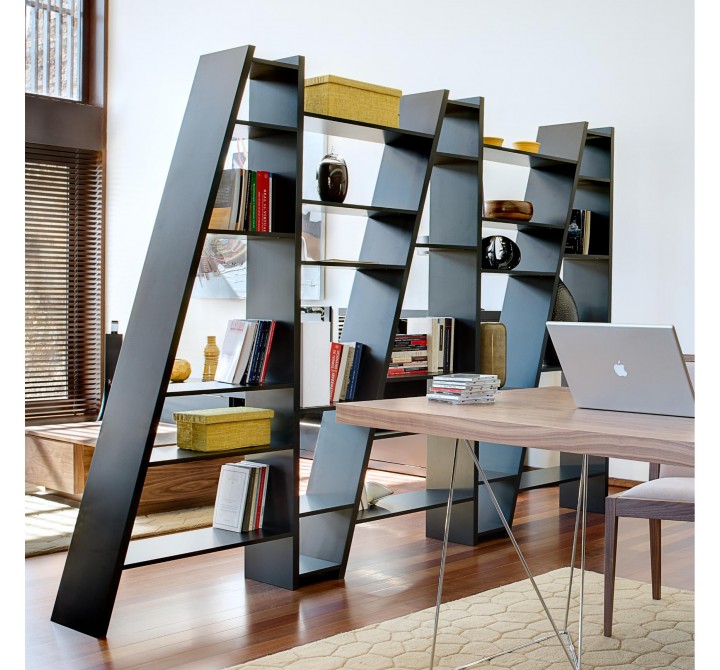 TemaHome Delta Shelving Unit 005 in Pure Black - Lifestyle