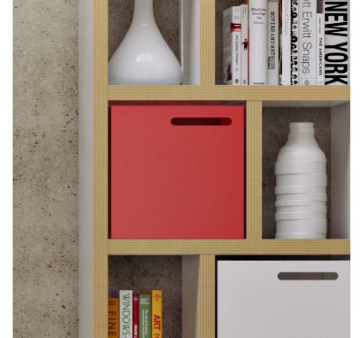 TemaHome Berlin Box in Red - Lifestyle
