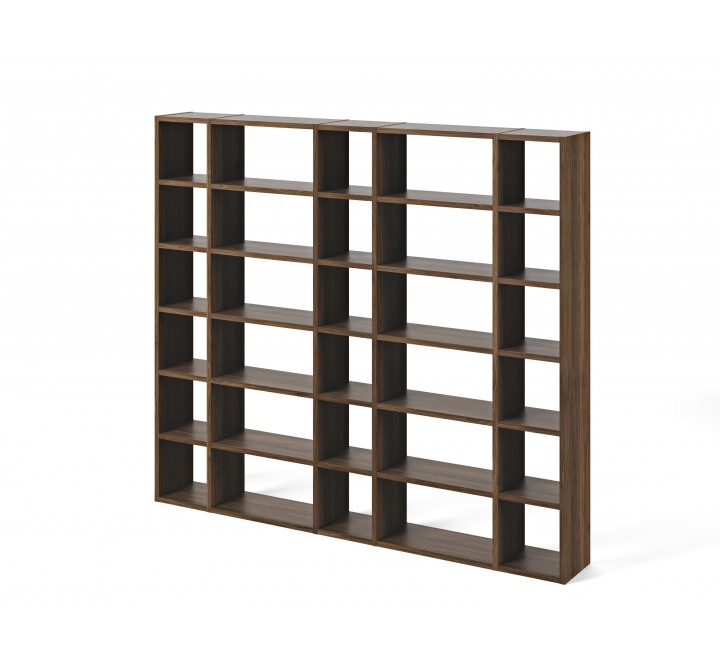 TemaHome Pombal Bookshelf Comp. 2011-055 in Walnut - Angled