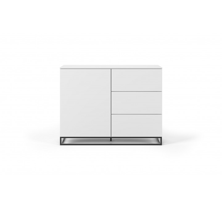 TemaHome Join 120H2 Wood Top With Sub-Base in Pure White - Front