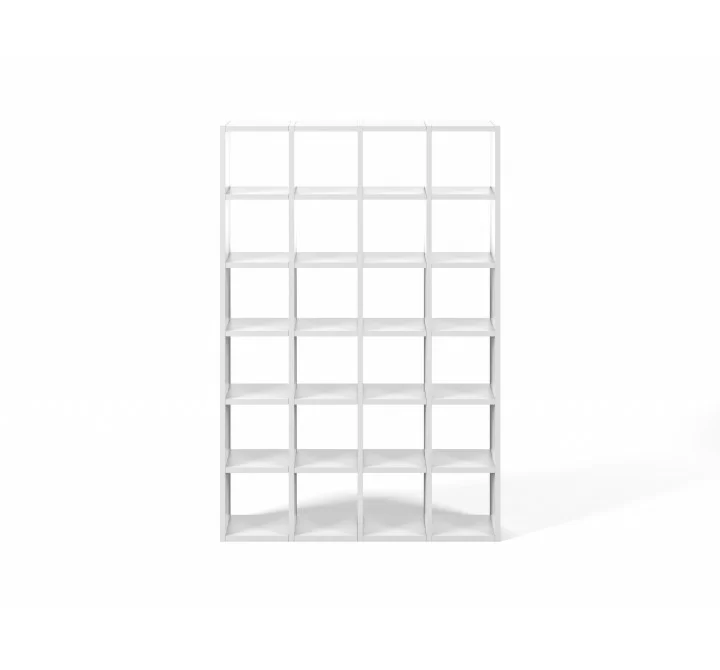 TemaHome Pombal Bookshelf Comp. 2010-001 in Pure White - Front 
