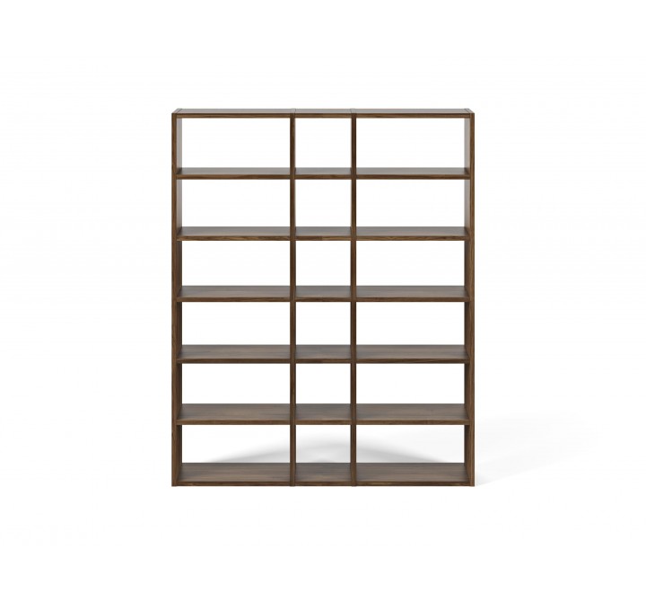 TemaHome Pombal Bookshelf Comp. 2010-018 in Walnut Finish - Front