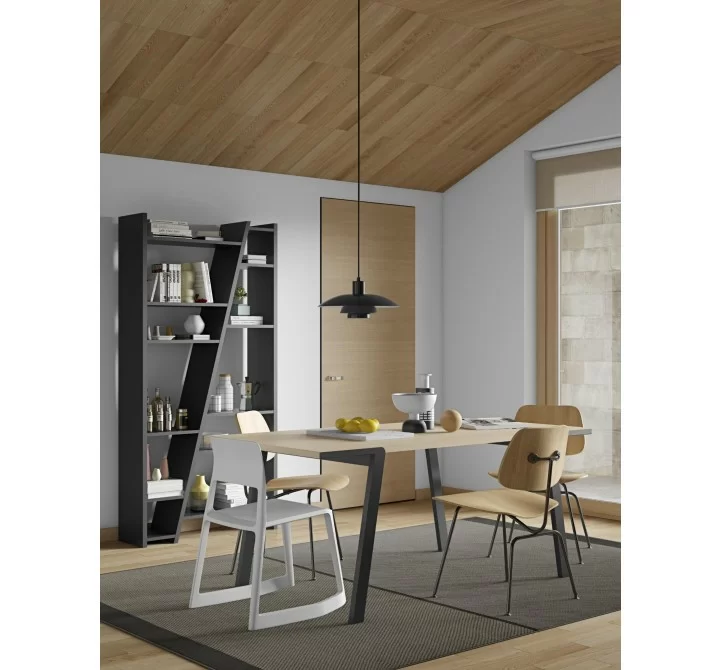 TemaHome Drift Dining Table in Oak & Black - Lifestyle 4