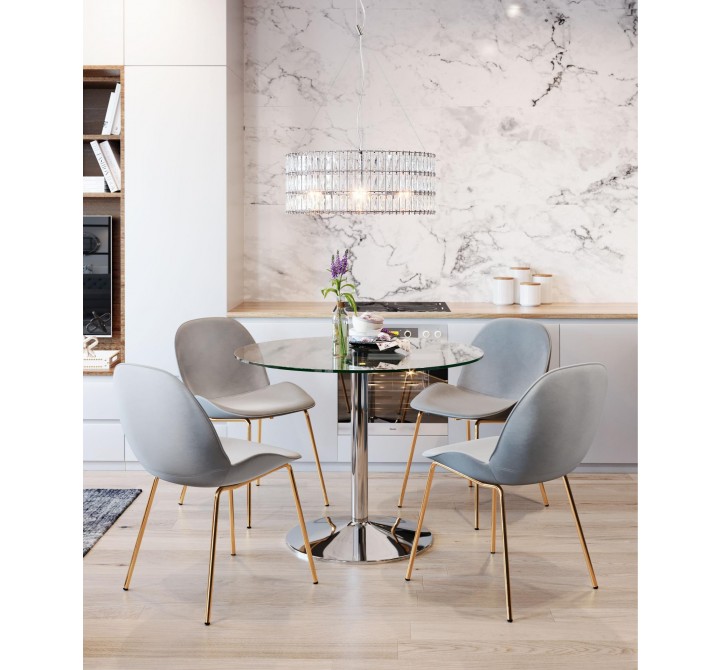 Zuo Modern Jena Ceiling Lamp Chrome - Lifestyle