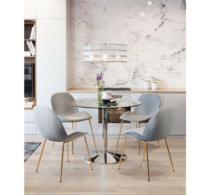 Zuo Modern Jena Ceiling Lamp Chrome - Lifestyle
