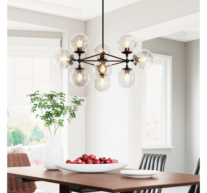 Zuo Modern Belfast Ceiling Lamp Black - Lifestyle