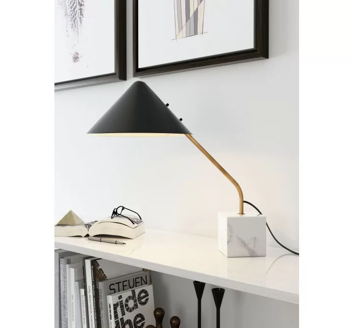 Zuo Modern Pike Table Lamp Black And White - Lifestyle