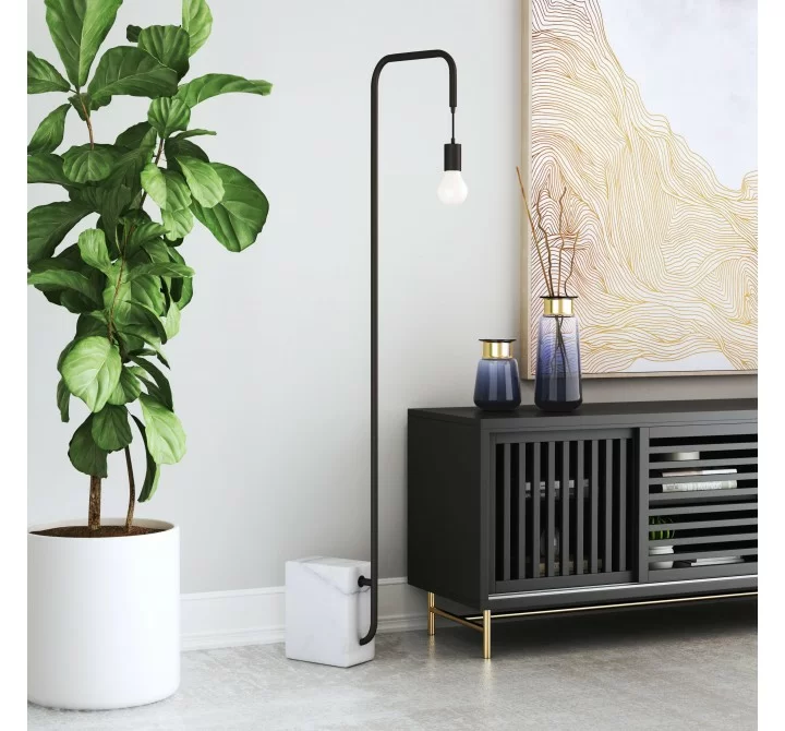 Zuo Modern Lancia Floor Lamp Black - Lifestyle