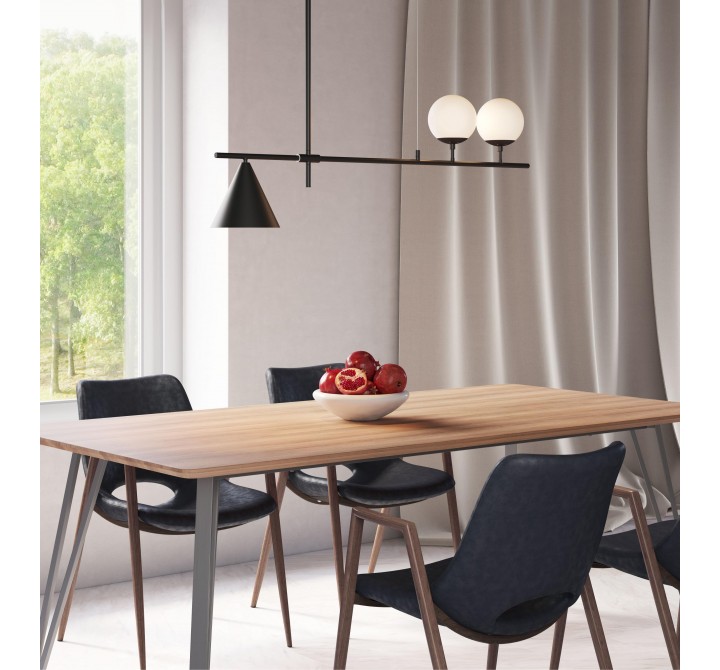 Zuo Modern Richiza Ceiling Lamp Black - Lifestyle 2