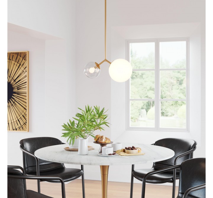 Zuo Modern Constance Ceiling Lamp Brass - Lifestyle 1