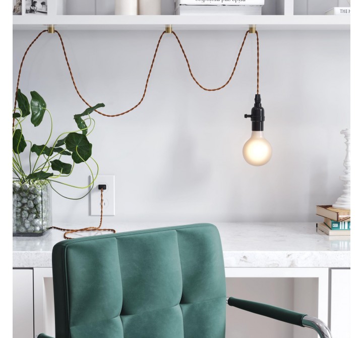 Zuo Modern Molly Ceiling Lamp Black - Lifestyle