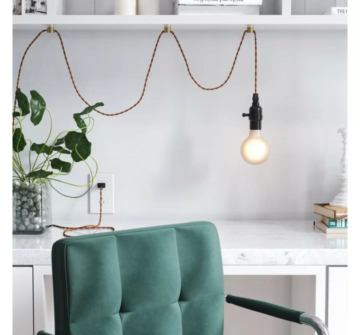 Zuo Modern Molly Ceiling Lamp Black - Lifestyle