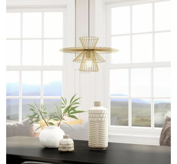 Zuo Modern Azzi Ceiling Lamp Gold - Lifestyle 2