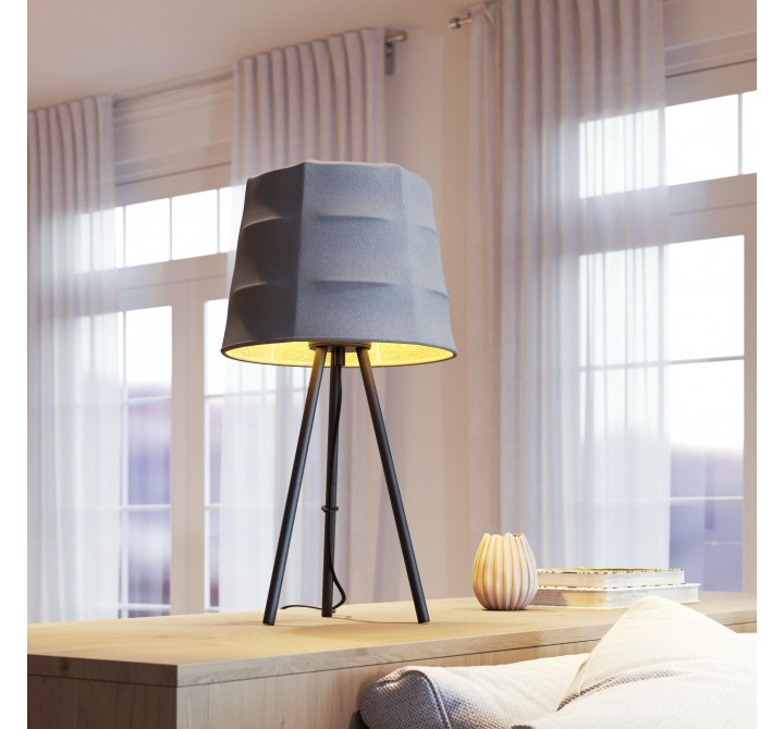 Zuo Modern Mozzi Table Lamp Gray And Black - Lifestyle