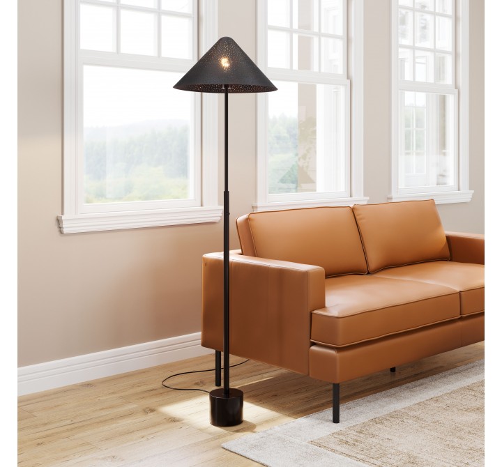  Zuo Modern Cardo Floor Lamp Bronze - Lifestyle